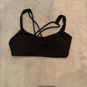 Black Lulu sports bra